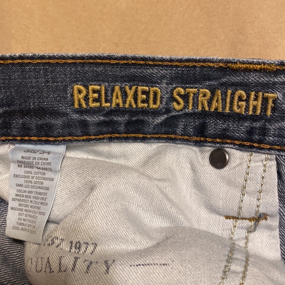 American Eagle Relaxed Straight Jeans- Mens - Picture 2 of 5